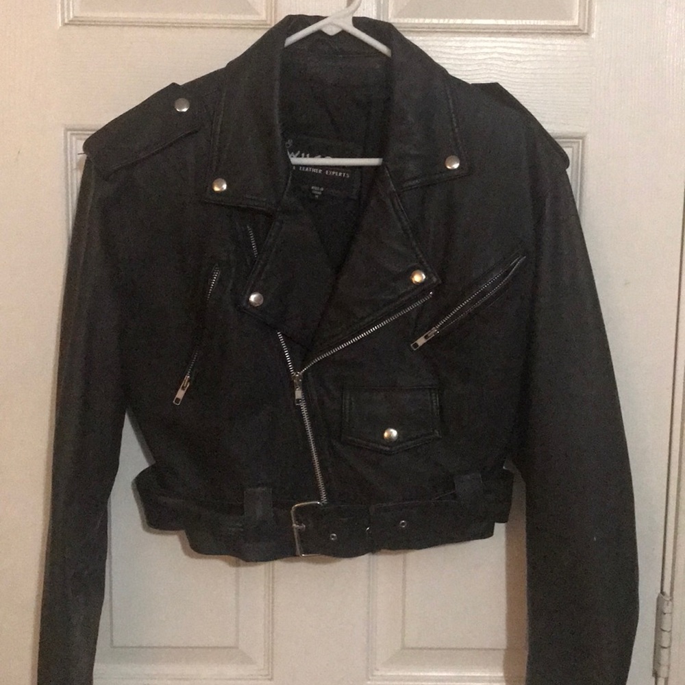 Wilson leather biker jacket medium